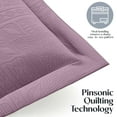 thumbnail image 4 of Clara Clark Quilt Sets, 5 Piece Lightweight Reversible Quilt Bedspread, Grid Weave Coverlet Bedding Set, King Lavender Dream, 4 of 9