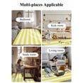 thumbnail image 6 of Yellow and Area Rug for Bedroom 5x7 Ft White Stripes Super Soft fuzzy Throw Rug Non-Slip Fluffy Plush Indoor Floor Carpet for Living Room Nursery Home Decor, 6 of 8