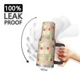 thumbnail image 3 of 40oz Pioneer Flower Floral Print Pattern Insulated Tumbler with Handle, BPA-Free Leak Proof Lid and Straws, Double Wall Vacuum, Hot 12h/Cold 34h, 3 of 6