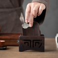 thumbnail image 2 of Ebony Round Wooden Square Chinese Style Tea Accessories Set A, 2 of 5