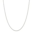 thumbnail image 1 of 925 Sterling Silver Rhodium-plated 1.25mm Cable Chain; 16 inch; Lobster Clasp; for Adults and Teens; for Women and Men, 1 of 3