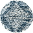 thumbnail image 3 of Unique Loom Serenity Shag Collection Area Rug - Walcott (3' 3" Round Blue/Ivory), 3 of 10