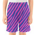 thumbnail image 2 of Pink Zebra Pattern Athletic Shorts Breathable with Comfort Fit Drawstring Casual Sweatshorts X-Small, 2 of 9