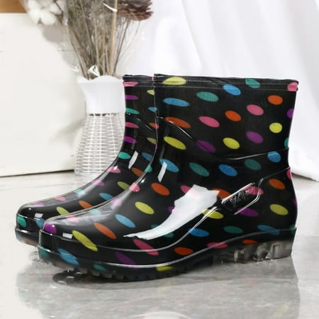 

Cathalem Speedy Boots for Women Top Rubber Baby Boots Water Women Rain Boot Rainproof Shoe Short Boots Camouflage 8