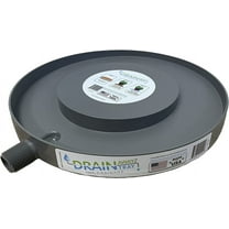 22 x 22 inch Gray Plastic Drain Away Garden Plant Drain Tray