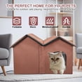 thumbnail image 3 of Habitación doble con termostato inteligente GOLOPET Cat House con calefacción, 3 of 7