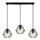 thumbnail image 1 of Lámpara colgante de jaula de diamante ajustable, acabado de alta calidad en negro mate, estilo vintage para dormitorios, baños, cocinas, comedores, salas de estar, pasillos, escaleras, oficinas,, 1 of 5