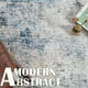 thumbnail image 2 of Tapete corredor lavable moderno abstracto azul Jinchan 60x180 cm, 2 of 7