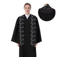 thumbnail image 4 of Fuzoiu Skeleton Playing Xylophone Print Graduation Sash,Graduation Stole,Unisex Adult Graduation Stole Shawl 91" Long,for Academic Commencements Shawl-Flattened, 4 of 7
