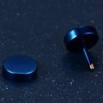 thumbnail image 4 of Unisex Stainless Steel Ear Stud Earring Titanium Dumbbell High Polished Ear Piercing Punk Style, 4 of 6
