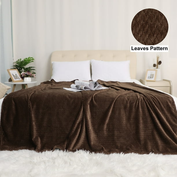 Flannel Fleece Bed Blankets Queen Size,Soft Warm Microfiber Pattern