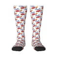 thumbnail image 2 of Picia Women Crew Soft Moisture-wicking Socks Cartoon Helicopter Pattern Design Cotton Socks, One Size fit All, 2 of 9