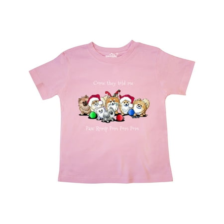 

Inktastic KiniArt Christmas Pomeranians Gift Toddler Boy or Toddler Girl T-Shirt