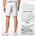 thumbnail image 2 of Pantalones cortos JMIERR Hybrid Chino para hombre, corte ajustado, 18 cm, entrepierna, blanco, 2 of 9