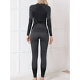 thumbnail image 4 of Sociala Thermal Underwear for Women, Long Johns Ski Cold Weather Gear Set Base Layer Warm Winter Top and Bottom Running, 4 of 4