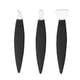 thumbnail image 1 of Kit de 3 cuchillos de pedicura de acero inoxidable para corrección de uñas encarnadas y eliminación de piel muerta, color negro, 1 of 15