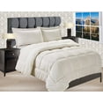 thumbnail image 3 of Elegant Comfort Off-White Solid Print Microfiber Comforter Sets, Queen (3 Counts), 3 of 4