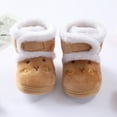 thumbnail image 2 of Aayomet Baby Girl Shoes Snow Girls Booties Boys Warming Boots Toddler Baby Shoes (Coffee, 4 Toddler), 2 of 4