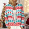 thumbnail image 2 of adviicd Christmas Cardigan Sweater for Women Open Front Holiday Graphic Funny Cute Long Sleeve Xmas Outfit 2025 Fashion (Light Blue, XXL), 2 of 6