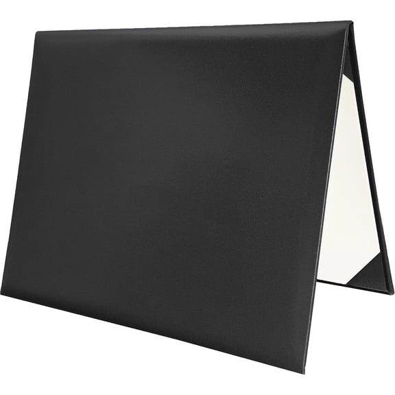 Diploma Cover 8.5''x 11'' Diploma Holder Graduation Certificate Holders Certificate Covers Smooth Leather(Black)