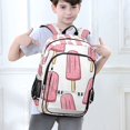 thumbnail image 6 of FORMRS School Backpack 17" Student Travel Bag with Laptop Compartment, Pink Ice Cream, 6 of 7