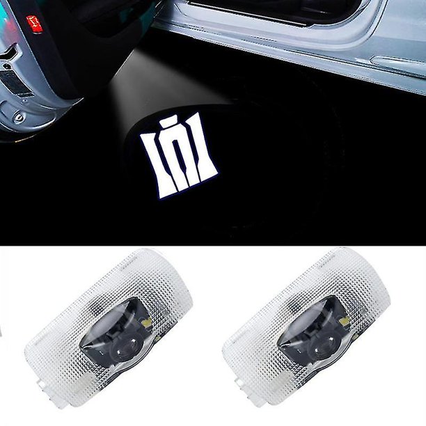 Compatible con 2 piezas de luz de bienvenida para Toyota Luz de bienvenida Camry Highlanda Prado Prius Senna Luz de proyección láser LED Logo Luz de la puerta del automóvil Luz de piso - dontodent Kuyhfg Sin marca