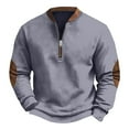 thumbnail image 3 of WOYY Teen Boys Casual Active Sweatshirt Half Zip Long Sleeve Pullover Shirt, Sizes 14-15, 3 of 3