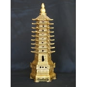 Feng Shui Brass Metal 9-Level Pagoda