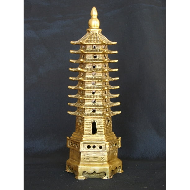 Feng Shui Brass Metal 9 Level Pagoda Walmart Com Walmart Com