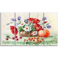 thumbnail image 2 of Bouquet Coloré de Fleurs et Fruits - Impression sur Toile Art Floral, 2 of 3