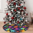 thumbnail image 5 of Yiaed Colorful Dinosaur Print Christmas Tree Skirt , Tree SkirtsTree Mat for Christmas Winter Holiday Indoor Decorations-48", 5 of 7