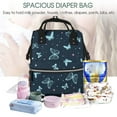 thumbnail image 5 of Fuzoiu Beautiful Butterflies Print Diaper Bag Backpack,Baby Essentials Travel Tote,Multi function Waterproof Diaper Bag, Travel Essentials Baby Bag - Unisex, 5 of 6