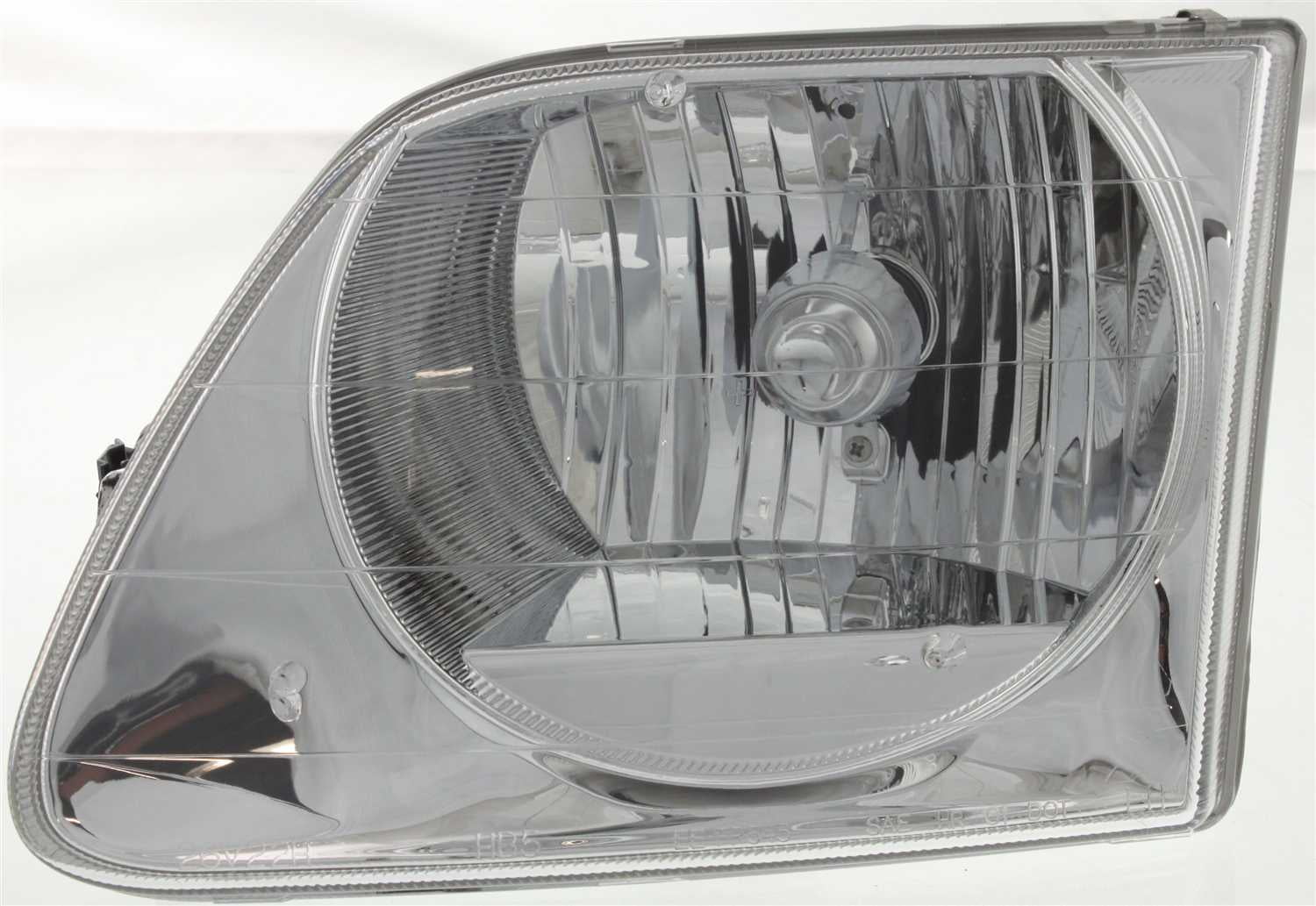 s Evan-Fischer Headlight Set Compatible with 2004 Ford F-150 Heritage 1997-1999 F-250 Left Driver and Right Passenger Side Halogen With bulb 