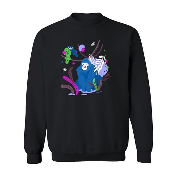 Gorilla Cartoon In The Jungle Sweatshirt Women -Image by Shutterstock, Female XX-Large