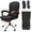 Black, variant on Koldwater Stretchable Office Chair Armrest Covers – Washable and Removable Arm Covers for Desk and Computer Chairs, Black, 2PCS/Set