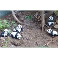 thumbnail image 3 of Adornos de panda de resina Macarena decoración de jardín de Hadas miniatura, 3 of 8