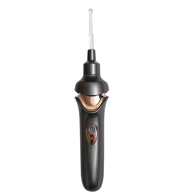 Seitruly ABS Electric Earwax Vacuum Quiet Running Adultos Niños Recargable Portable Earpick Herramienta de limpieza Accesorios Cuerpo del baño Gris