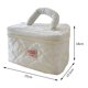 thumbnail image 1 of Bolsa de cosméticos de algodón de plumón de gran capacidad para mujer bolsas de maquillaje para vacaciones (blanco) Ndcxsfigh Para Estrenar, 1 of 5