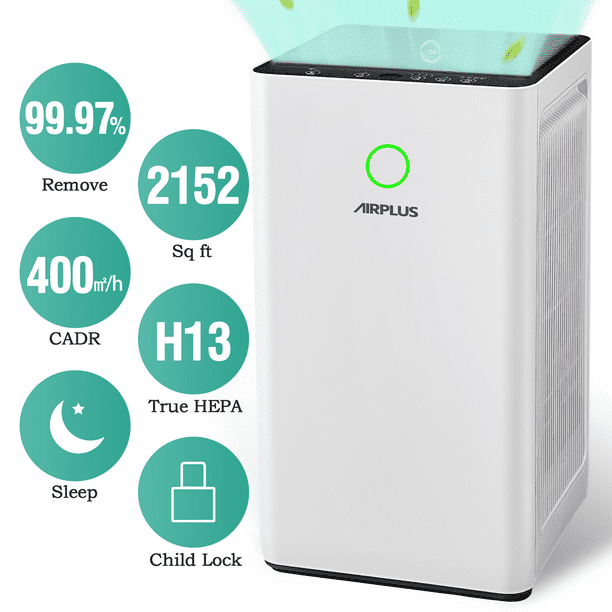 AIRPLUS Air Purifier, Air Purifiers for Home Large Room 2152 Sq ft, H13