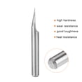 thumbnail image 3 of Unique Bargains 1/8' Shank 0.1mm Tip 30 Degree Solid Carbide Wood Engraving Bit CNC Router Tool 10 Pack, 3 of 6