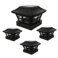thumbnail image 1 of Solar Post Cap Lights Outdoor Post Solar Lights LED Bulb Fence Post Lights for Inch Wooden Posts Warm White, 1 of 5