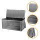 thumbnail image 4 of Nvzi Caja de almacenamiento de ropa plegable con ventana transparente de PVC, contenedor a prueba de polvo para armarios y edredones, perchero doméstico, 1 pieza, 4 of 5