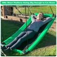 thumbnail image 4 of JumpTastic 60in Tree Swing Platform for Kids, Thicken Steel Tube Giant Curved Swing for Swing Set or Tree, 4 of 7