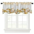 thumbnail image 6 of Jpxdew Thanksgiving Curtain 2 Pack Fall Themed Half Window Curtains with Pumpkin Patterns, 30x18 Inch Kitchen Sink Cabinet Curtain for Café Coffee Shop Privacy, Waterproof Decor, 6 of 8