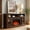 58" Espresso, variant on HIUU 58"W Modern Entertainment Center with 23" Fireplace Inset,Wooden Free Standing TV Stand with 2 Glass Doors Storage Cabinet,Floor Mount TV Stand for Living Room(Dark Walnut)