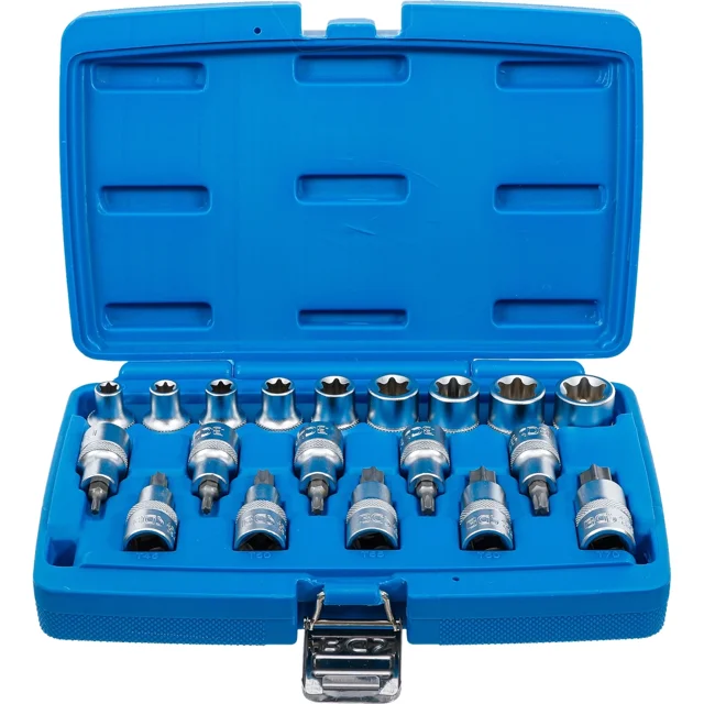 Juego de DADOS CON PUNTA Torx BGS 5100 19 PZ