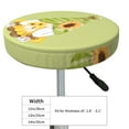 thumbnail image 4 of Naloa Sunflower Gnomes Round Bar Stool Cushion Cover 12-14 inch, Fits Kitchen, Office, Restaurant Chairs - 12 inch, 4 of 7
