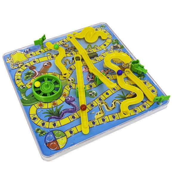Nehlobo 3D Snake Board Game Toy with Ladder Traditional Family Toy Fun Gift for Kids