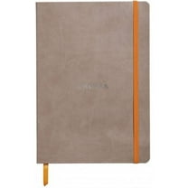 Rhodia Rhodiarama SoftCover Notebook - 80 Lined Sheets - 6 x 8 1/4 - Taupe Cover (117404C)