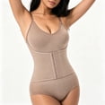 thumbnail image 2 of MaFYtyTPR Women's Shapewear Bodysuits Solid Color Buckle One-Piece Corsets Clothes Ladies Tummy Control Bodysuit Z-Khaki XL, 2 of 6